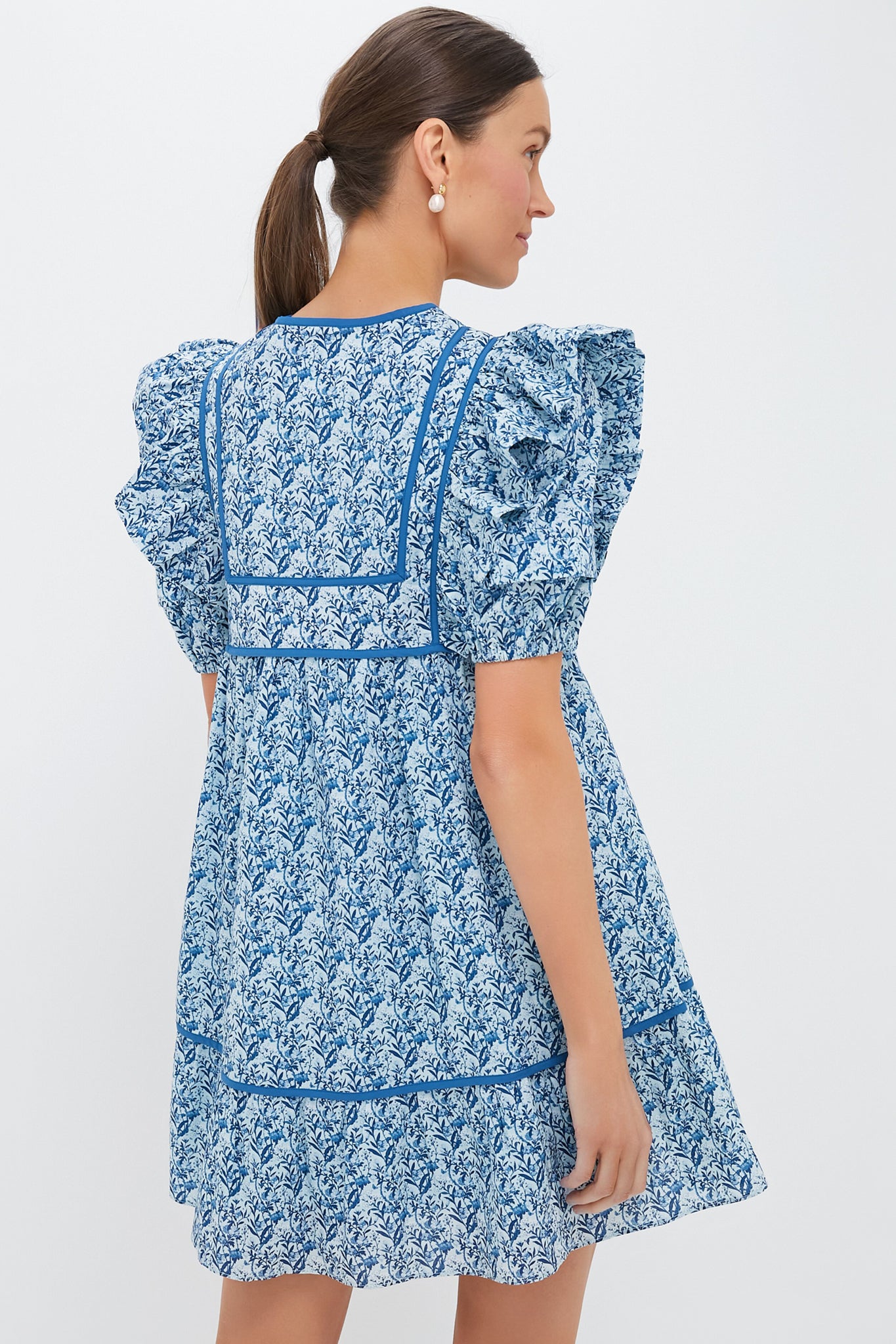 Blue Floral Rosaleigh Mini Dress