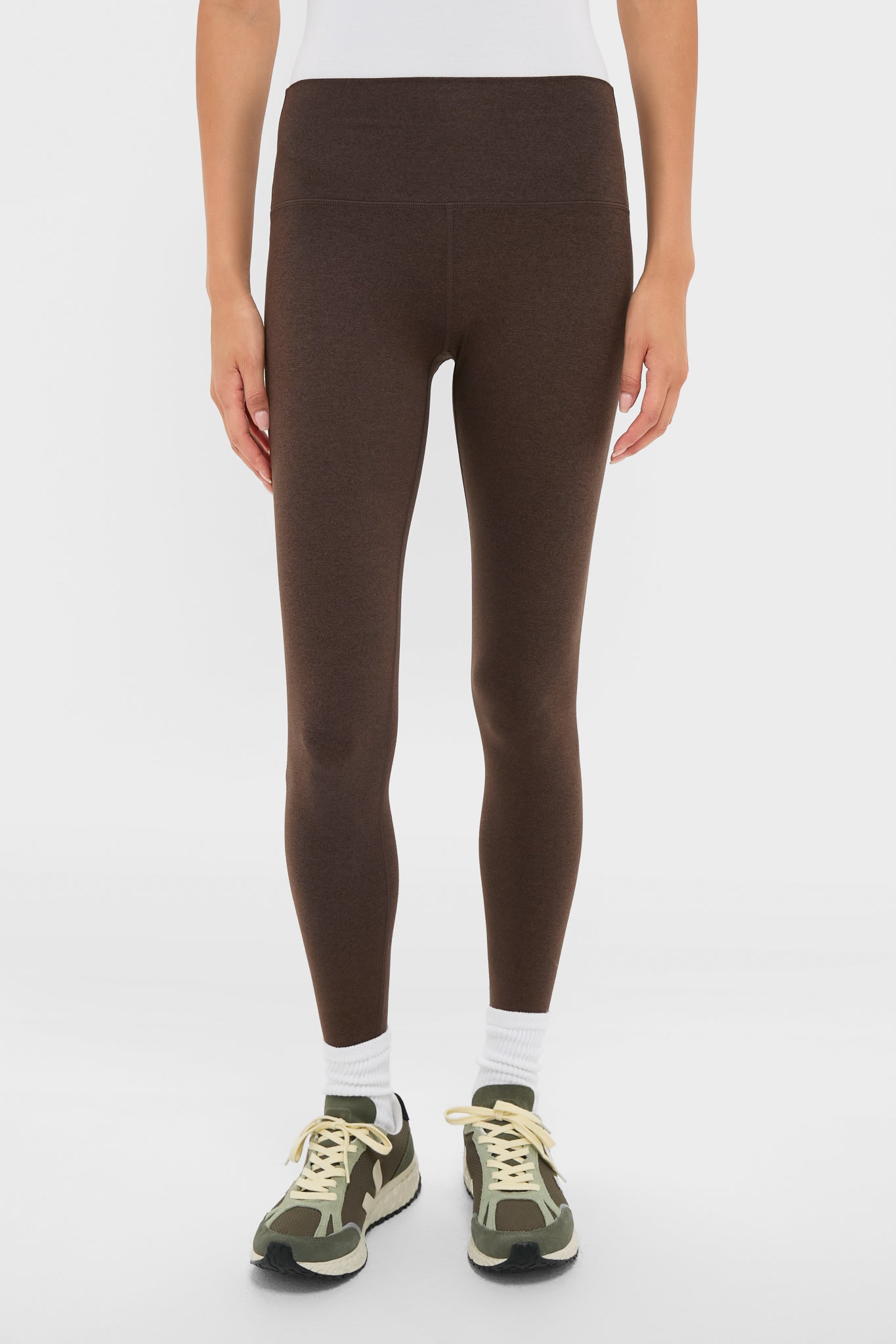 Deep Chocolate Marl Always Warm Stirrup Legging