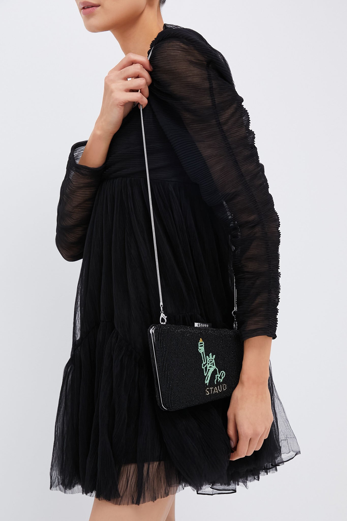 Carmella NYC Skyline Beaded Clutch | STAUD Carmella NYC Skyline Beaded Clutch | STAUD