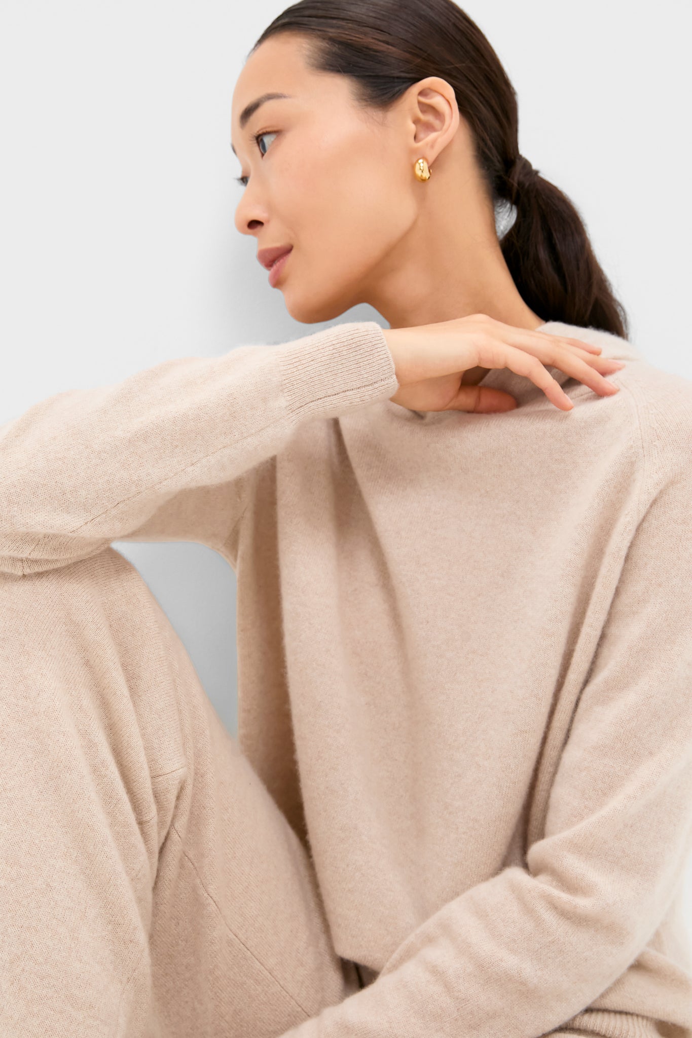 Sandstone Cashmere Jane Hoodie
