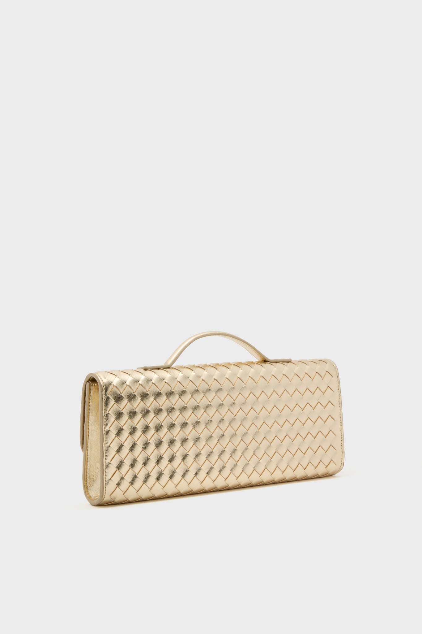 Gold Metallic Alice Clutch Bag