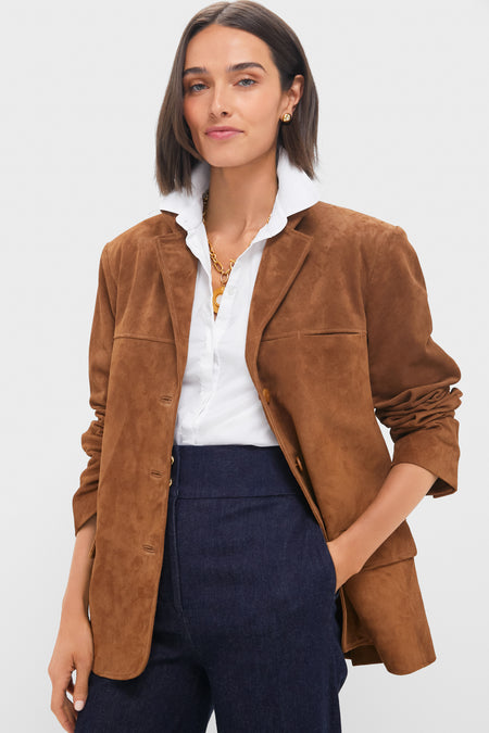 Tan Natalie Suede Jacket