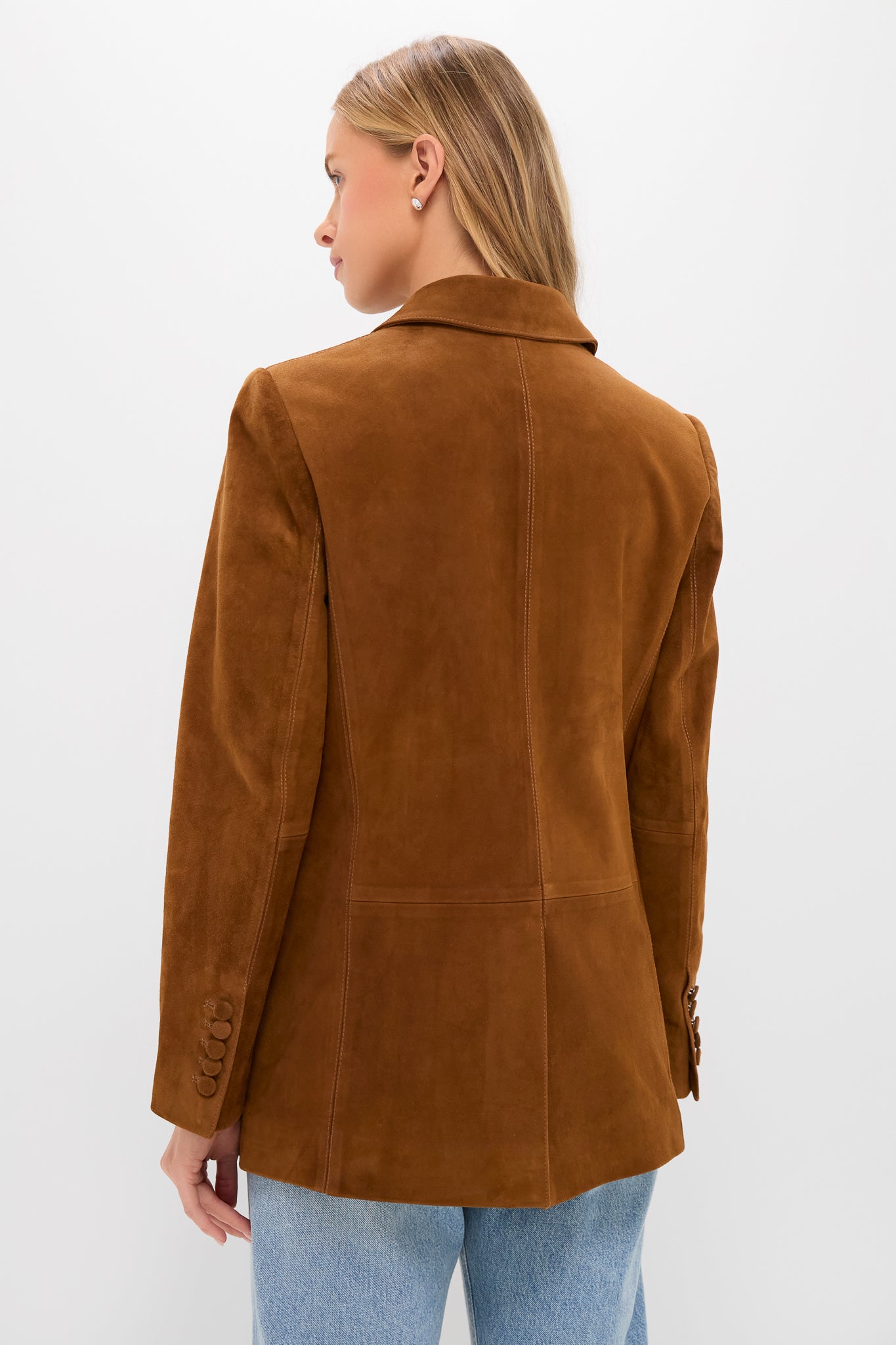 Toffee Suede Leo Blazer | Tuckernuck