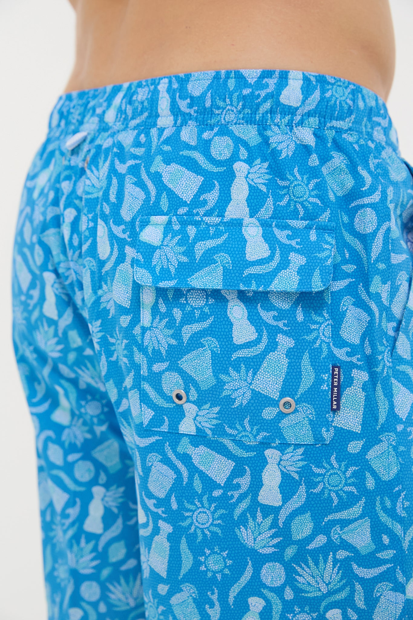 Blue Macaw Saltwater Spirits Swim Trunks