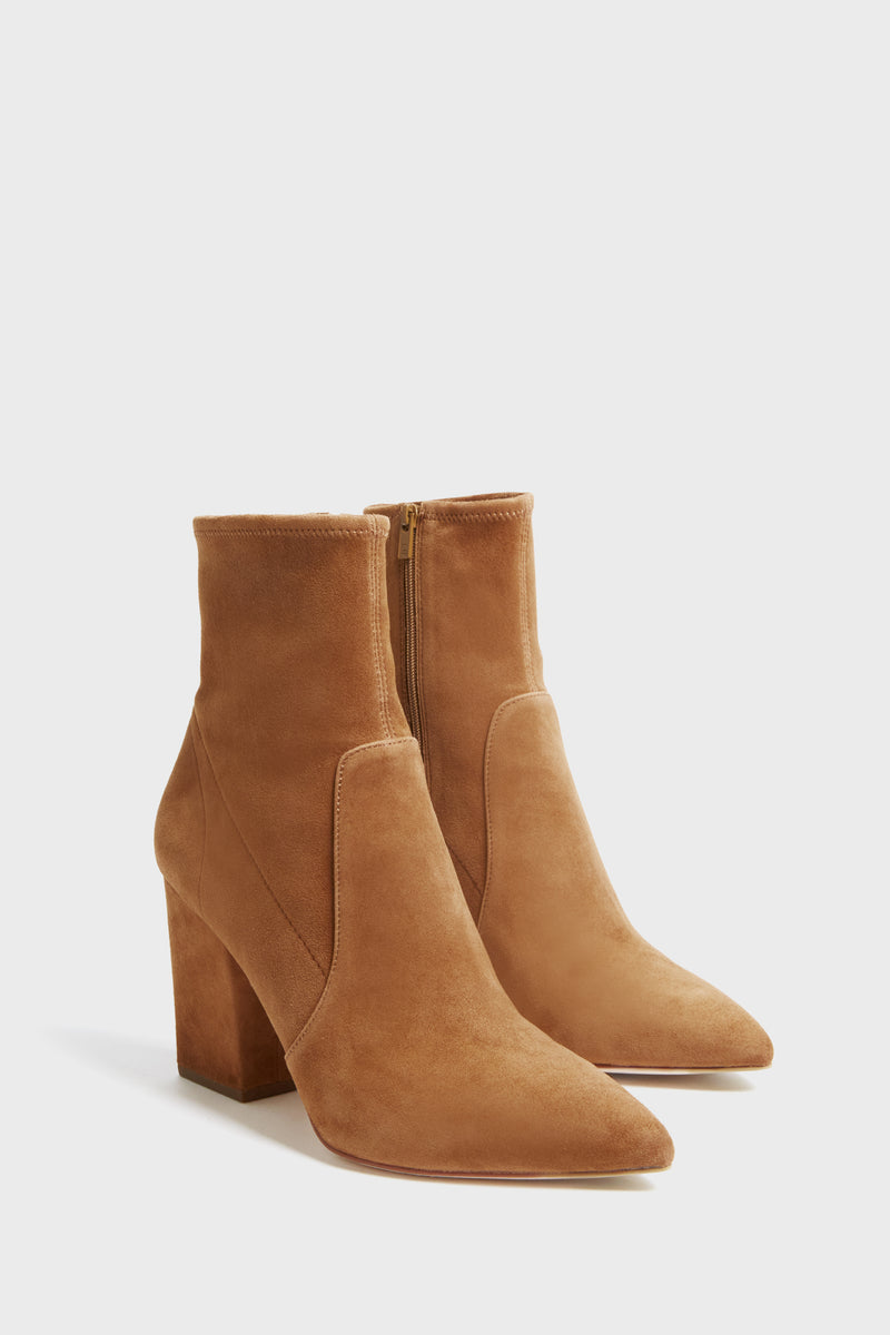 Cacao Isla Slim Ankle Booties