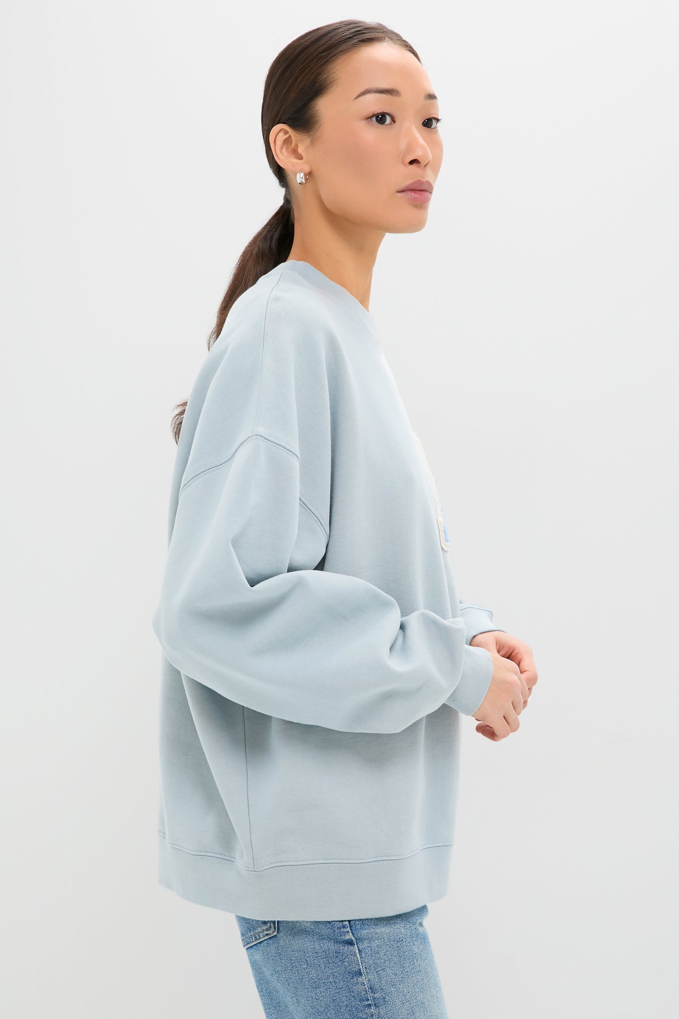 Light Blue Miles Oversized Sweatshirt