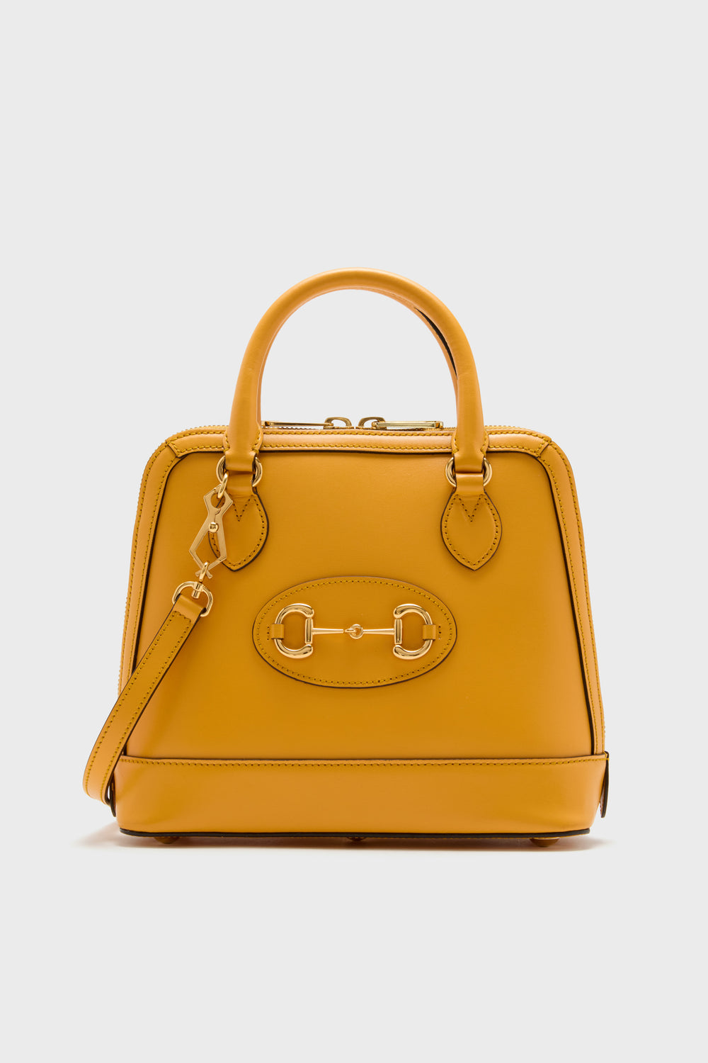 Gucci Orange Horsebit 1955 Small Handle Bag
