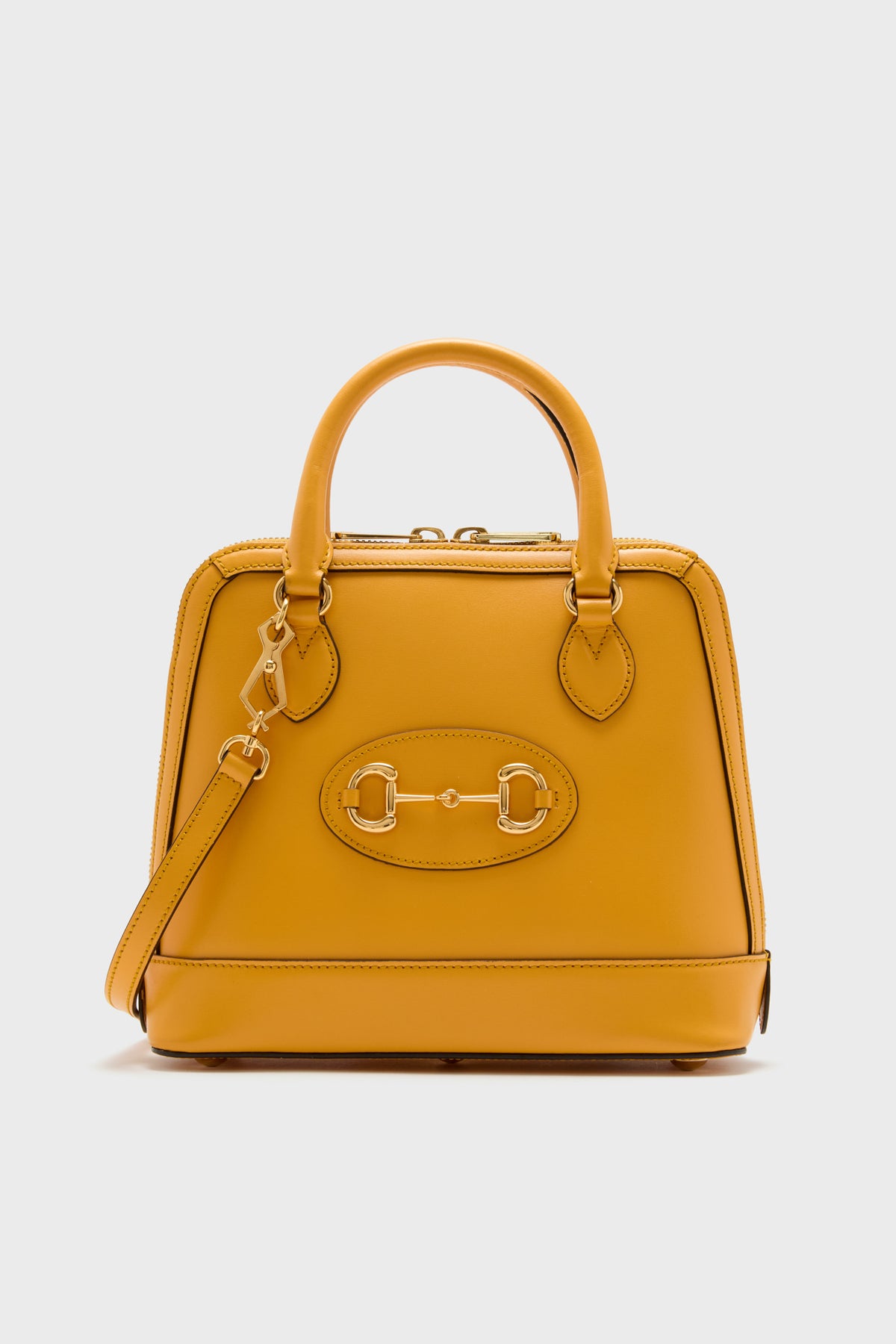 Gucci Orange Horsebit 1955 Small Handle Bag