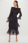 Midnight Oleander Sasha Dress