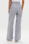 White and Blue Stripes Amor Profundo Pants
