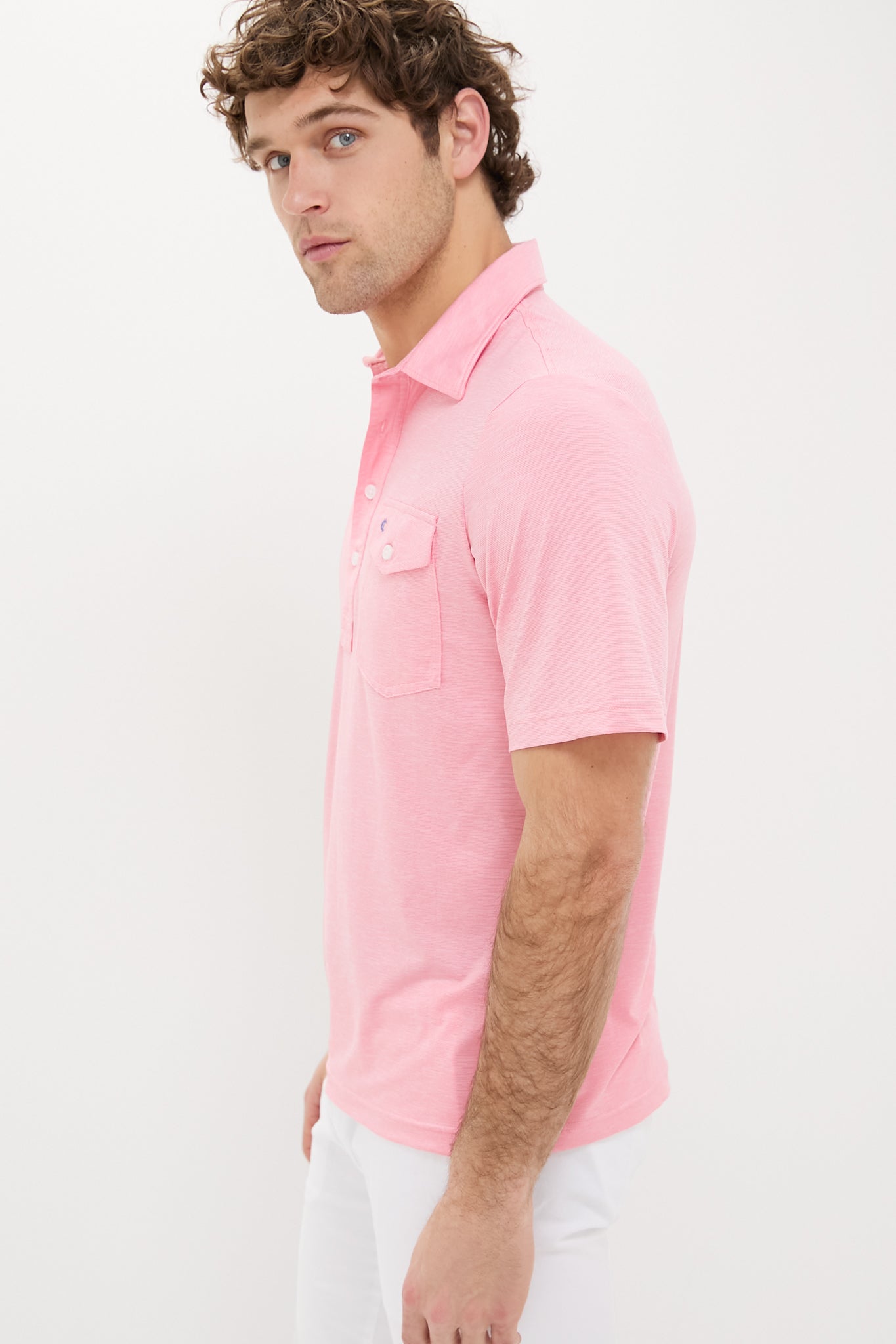 Strawberry Marg Heather Performance Sport Players Shirt