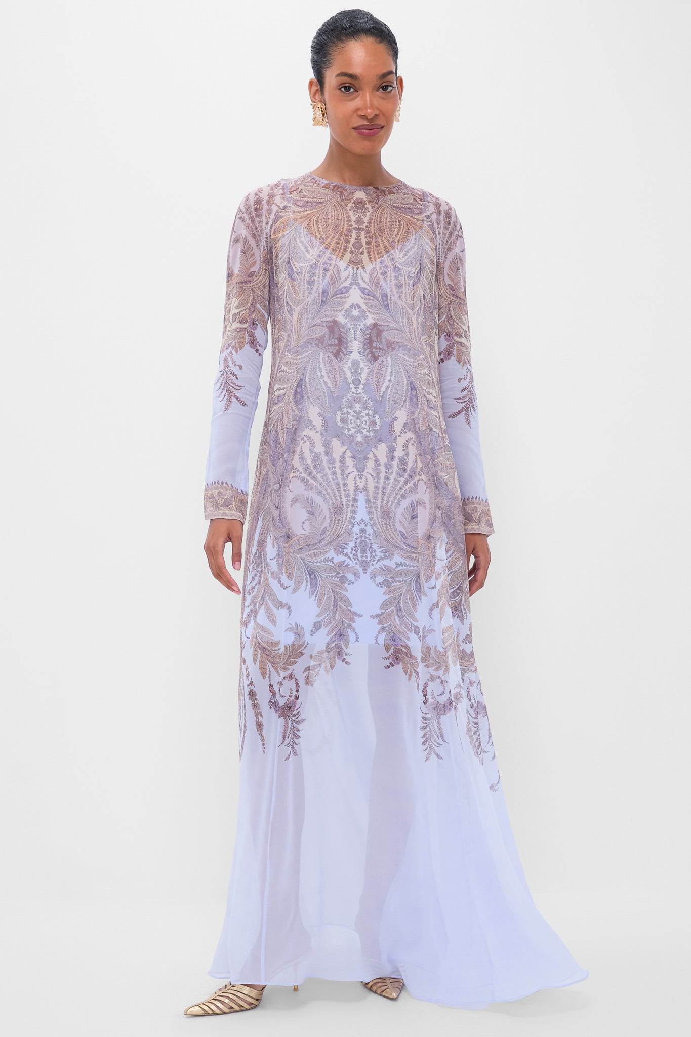 Lilac Paisley Hypnotic Sheath Dress | Zimmermann
