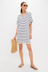 French Stripe Maren Mini Polo Dress