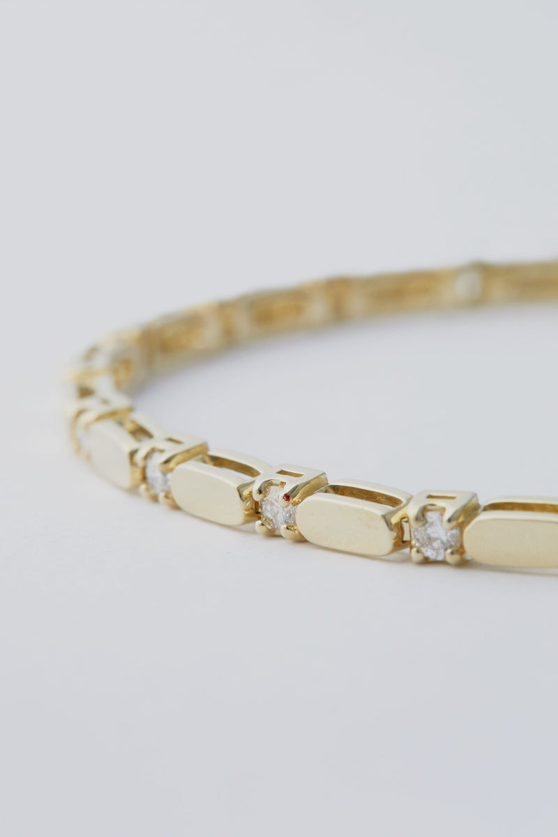 14k Gold Diamond Bracelet