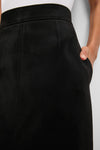 Black Suede Lorna Pencil Skirt
