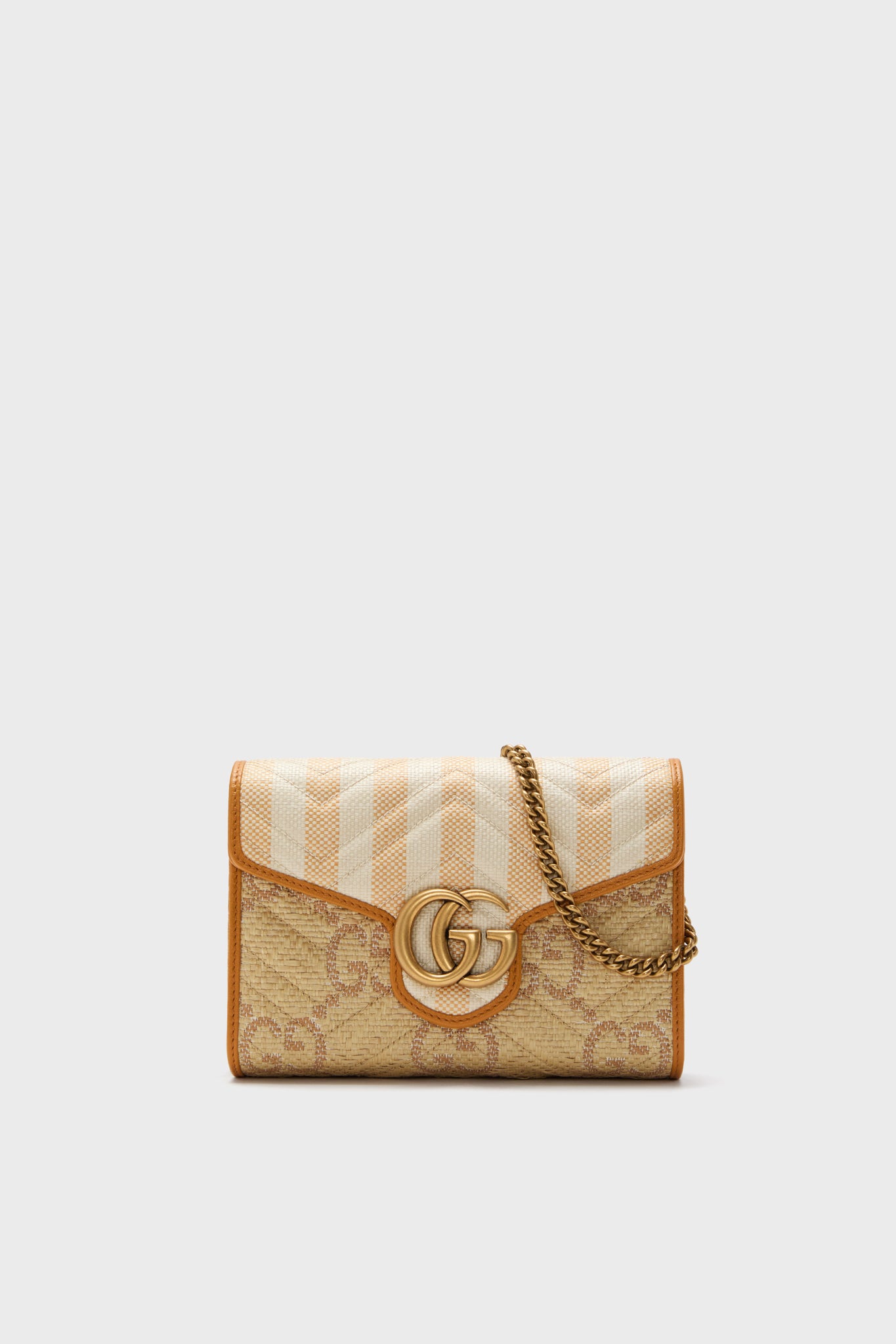 Gucci GG Marmont Raffia Wallet On Chain Tuckernuck Archive