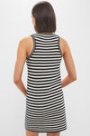 Black and Ivory Stripe Arie Dress