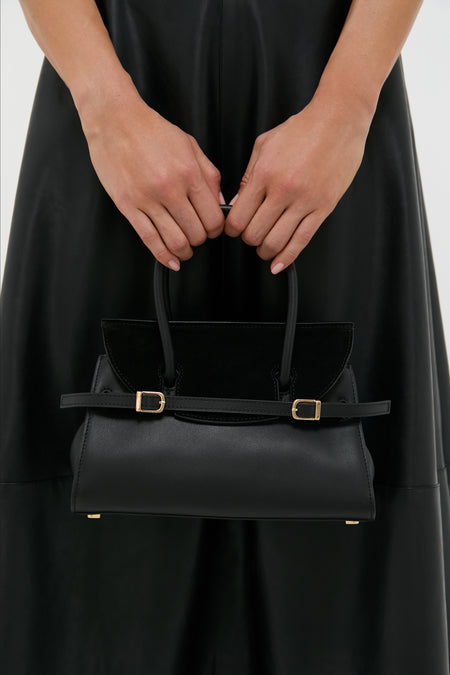 Black River Small Suede Top Handle Bag