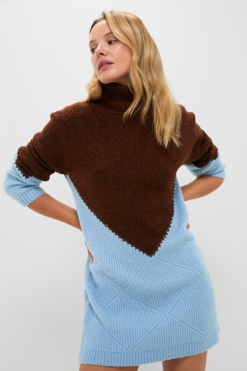 Ice & Chocolate Diamond Demi Sweater Dress