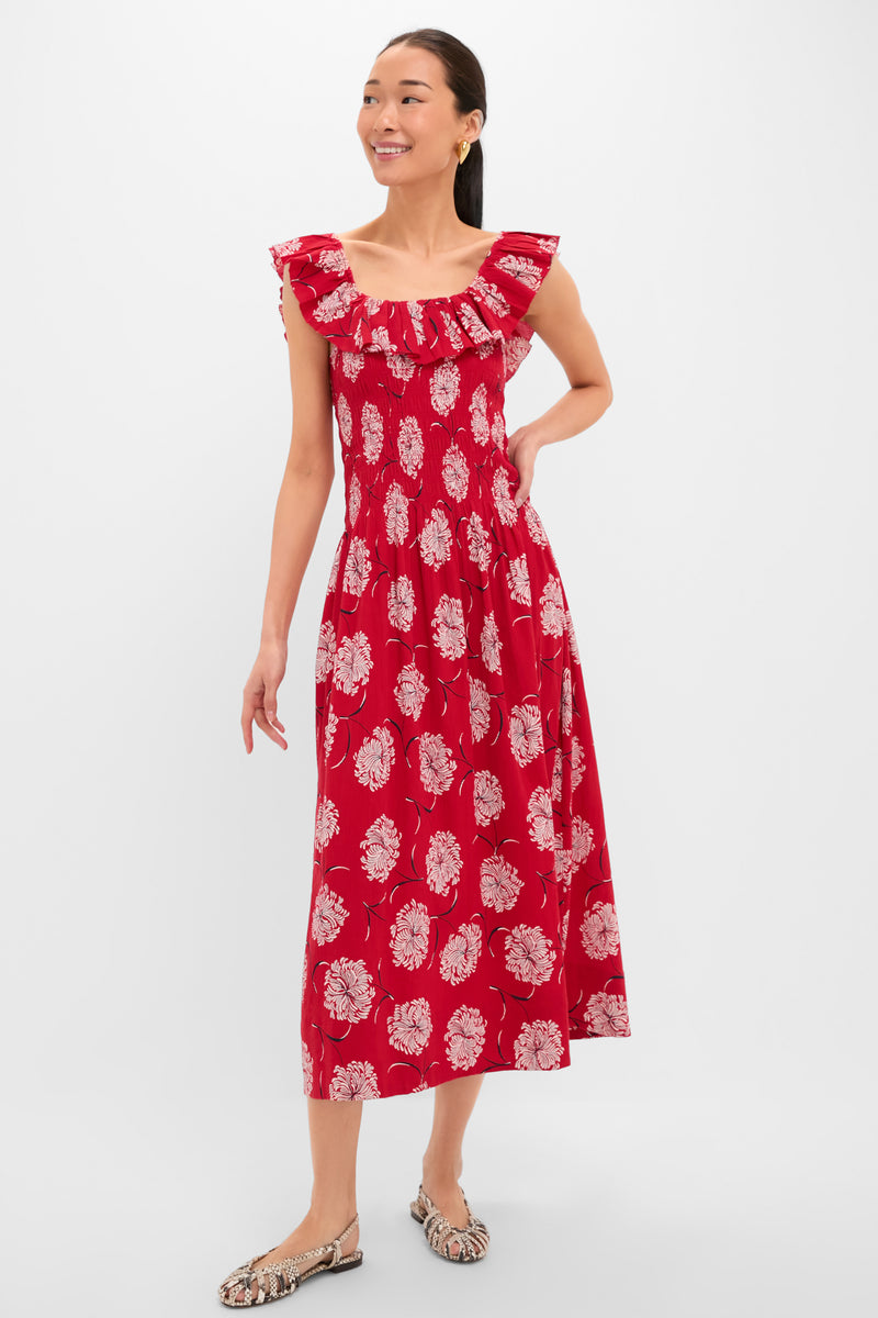 True Red Dancing Floral The Havana Dress