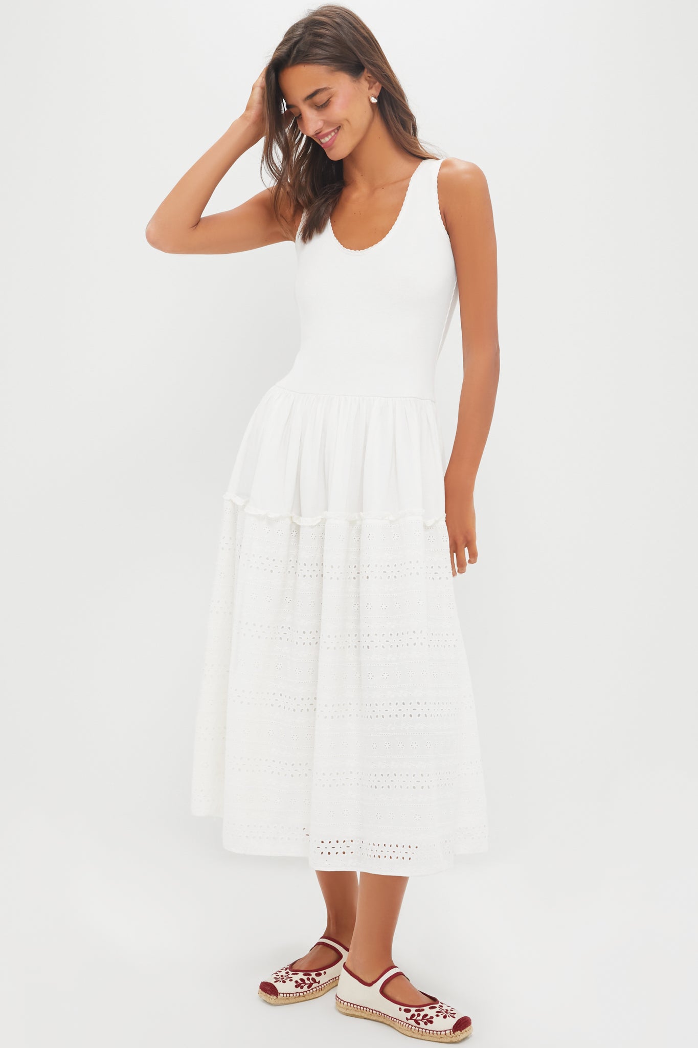 White Casey Midi Dress