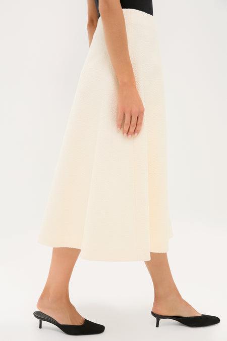 Cream Boucle Nicolette Skirt
