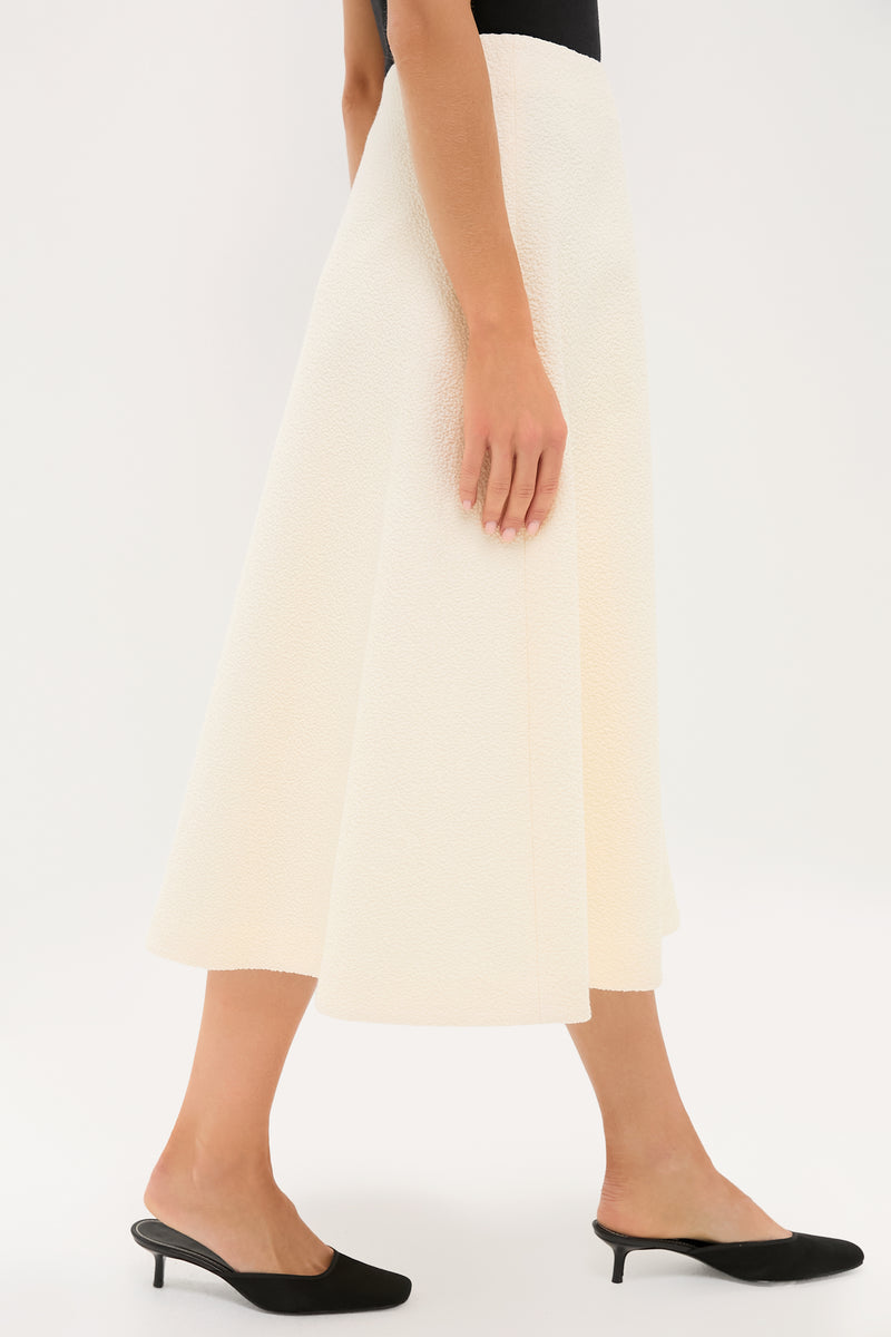 Cream Boucle Nicolette Skirt