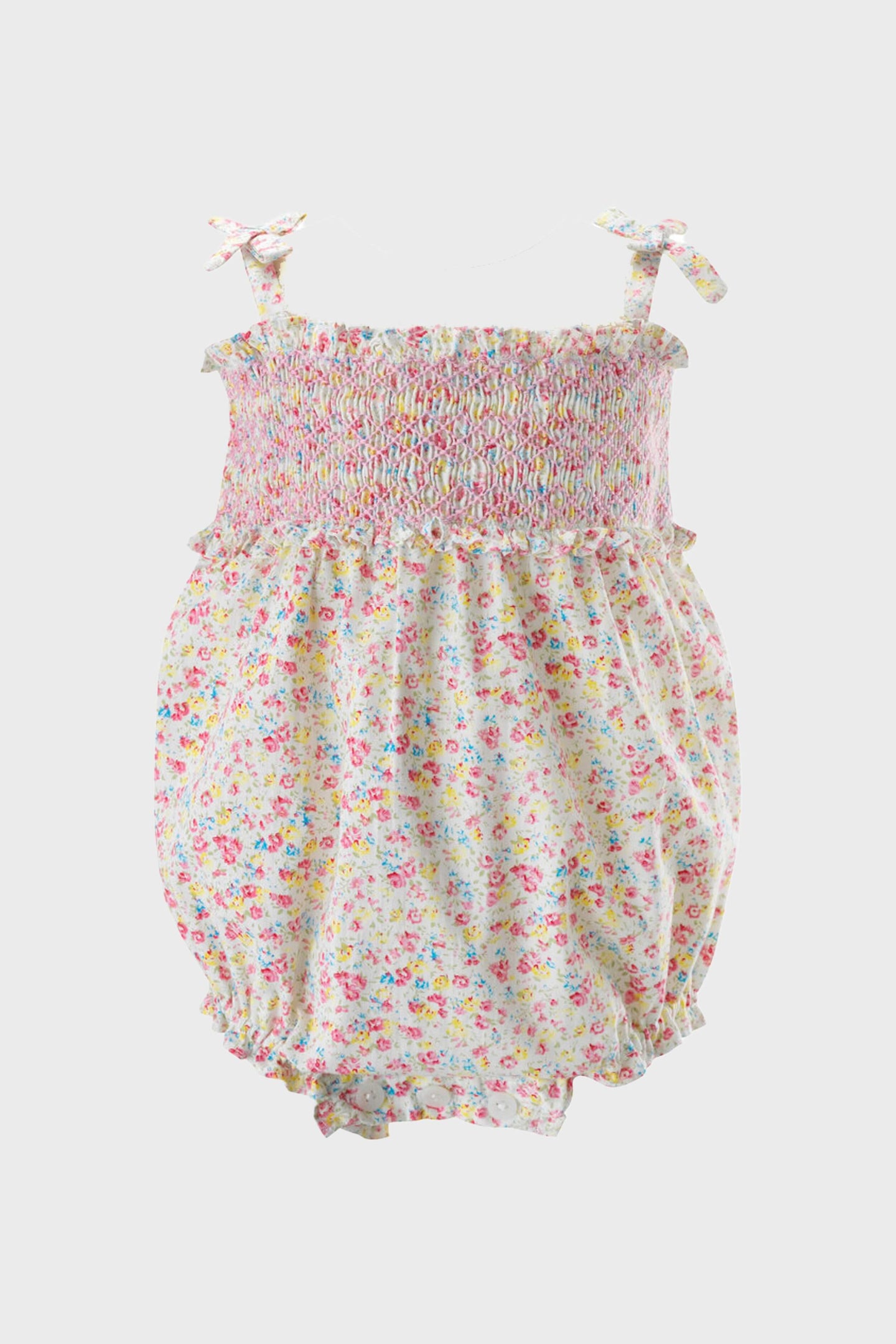 Floral Smocked Bubble