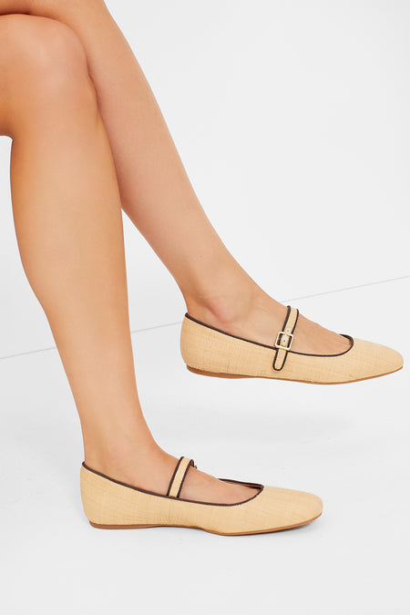 Medium Natural Lailah Flats