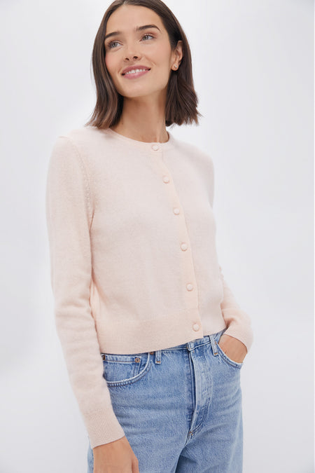 Soft Pink Riley Cashmere Cardigan Tuckernuck