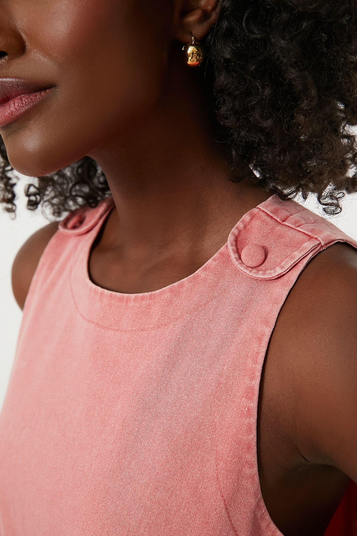 Nantucket Red Stretch Twill Grace Dress