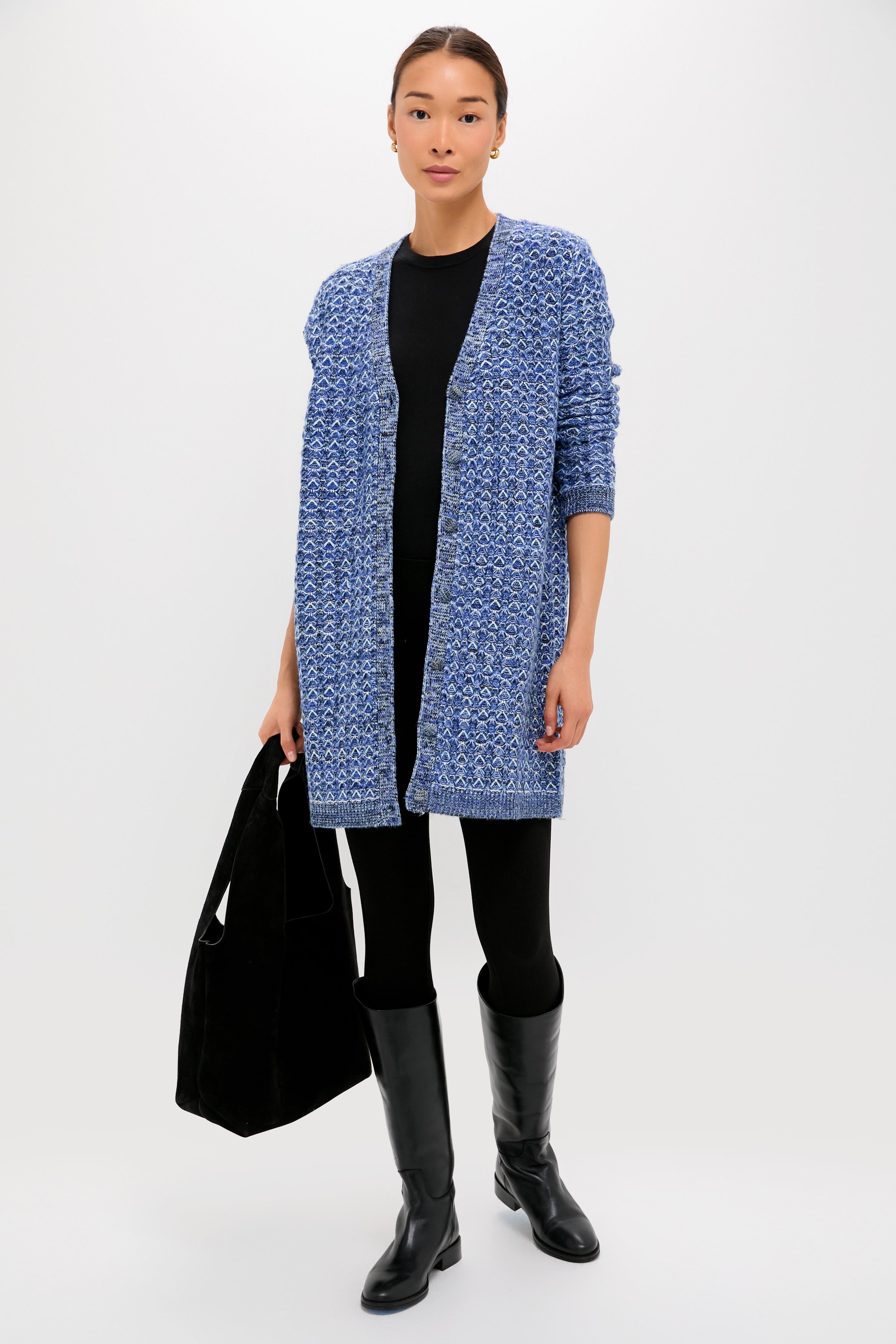 Blue Knit Liv Cardigan | Tuckernuck