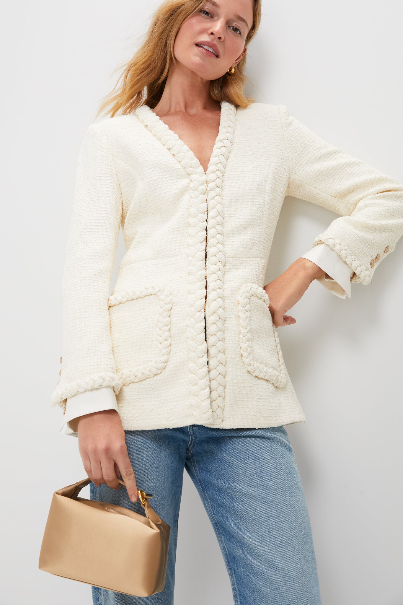 Beige Micro Pillow Pouch