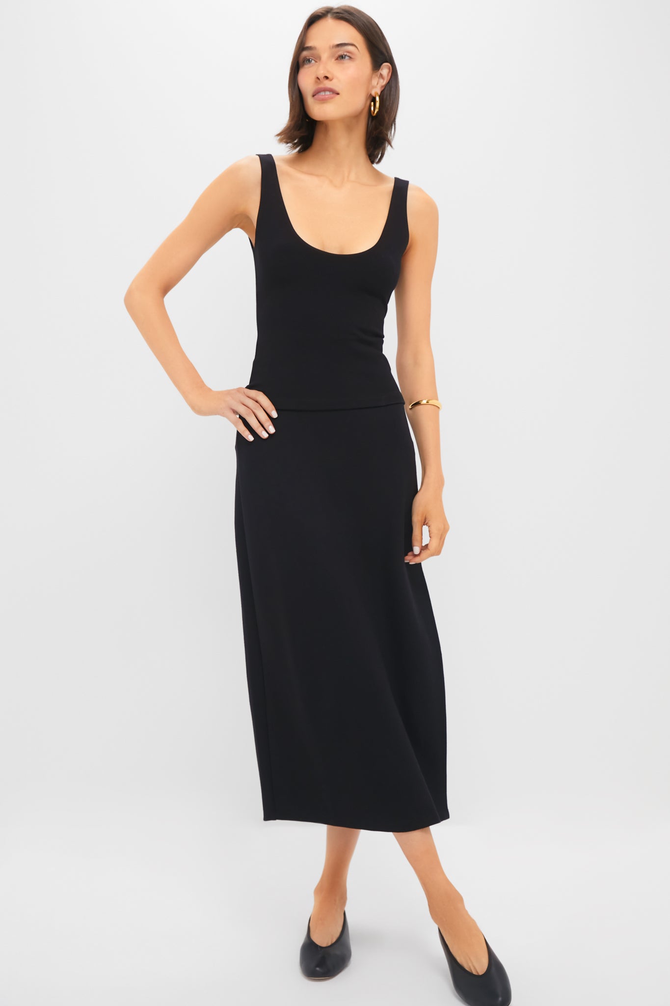 Black Rio Scoop Neck Tank