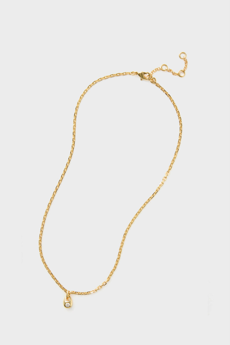 Gold and Crystal Marie Necklace