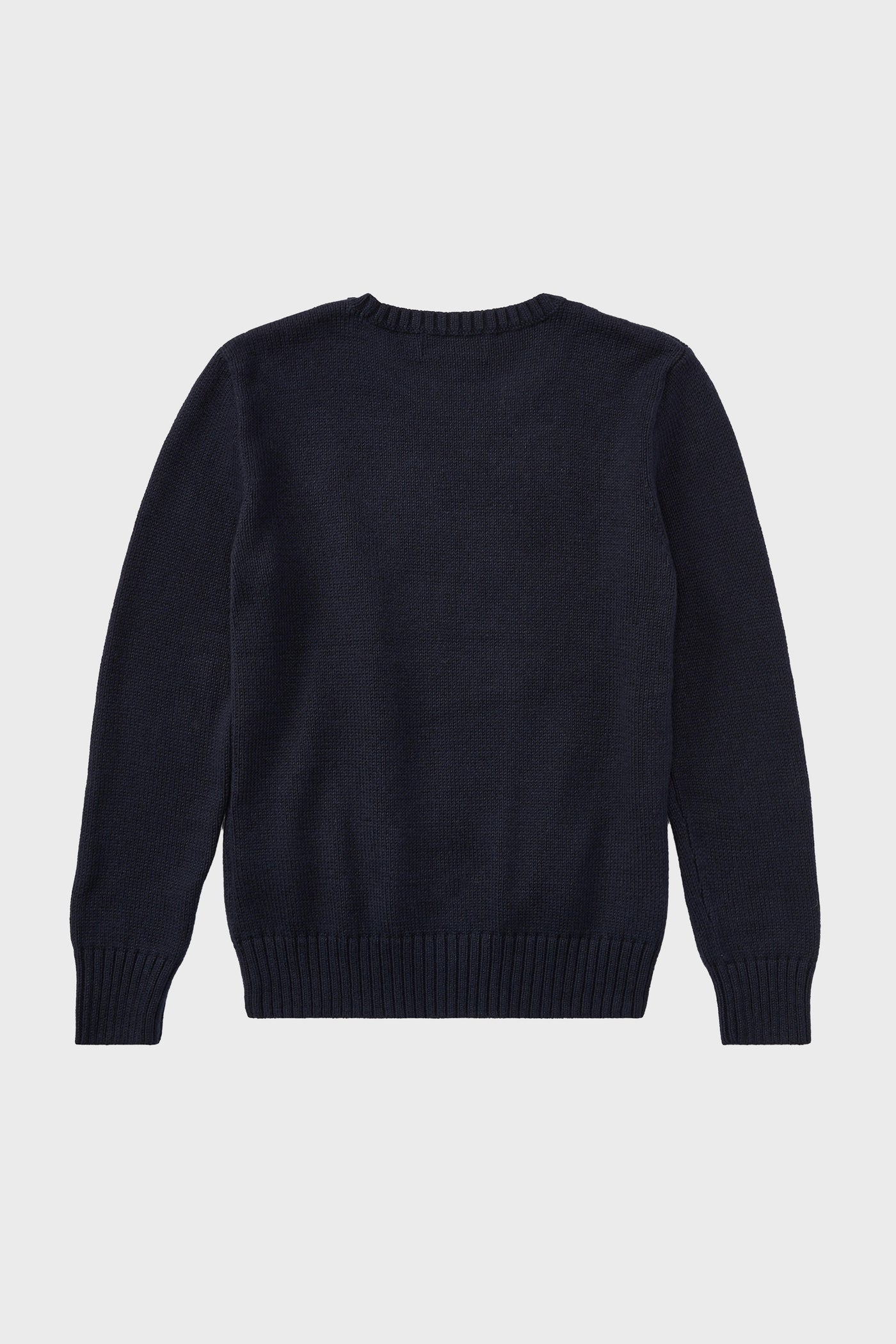 Boys Long-Sleeve Flag Bear Crewneck Sweater