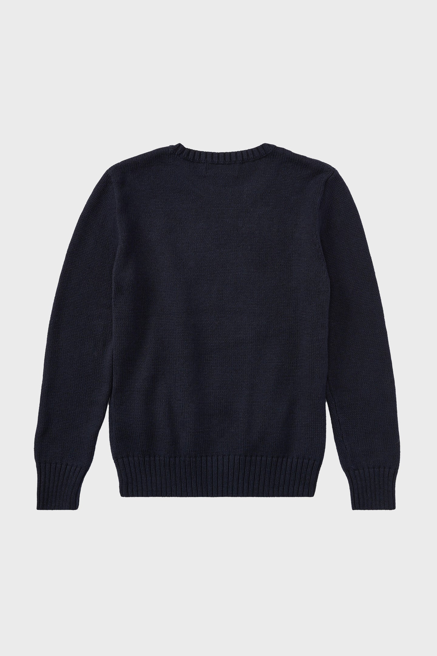 Boys Long-Sleeve Flag Bear Crewneck Sweater