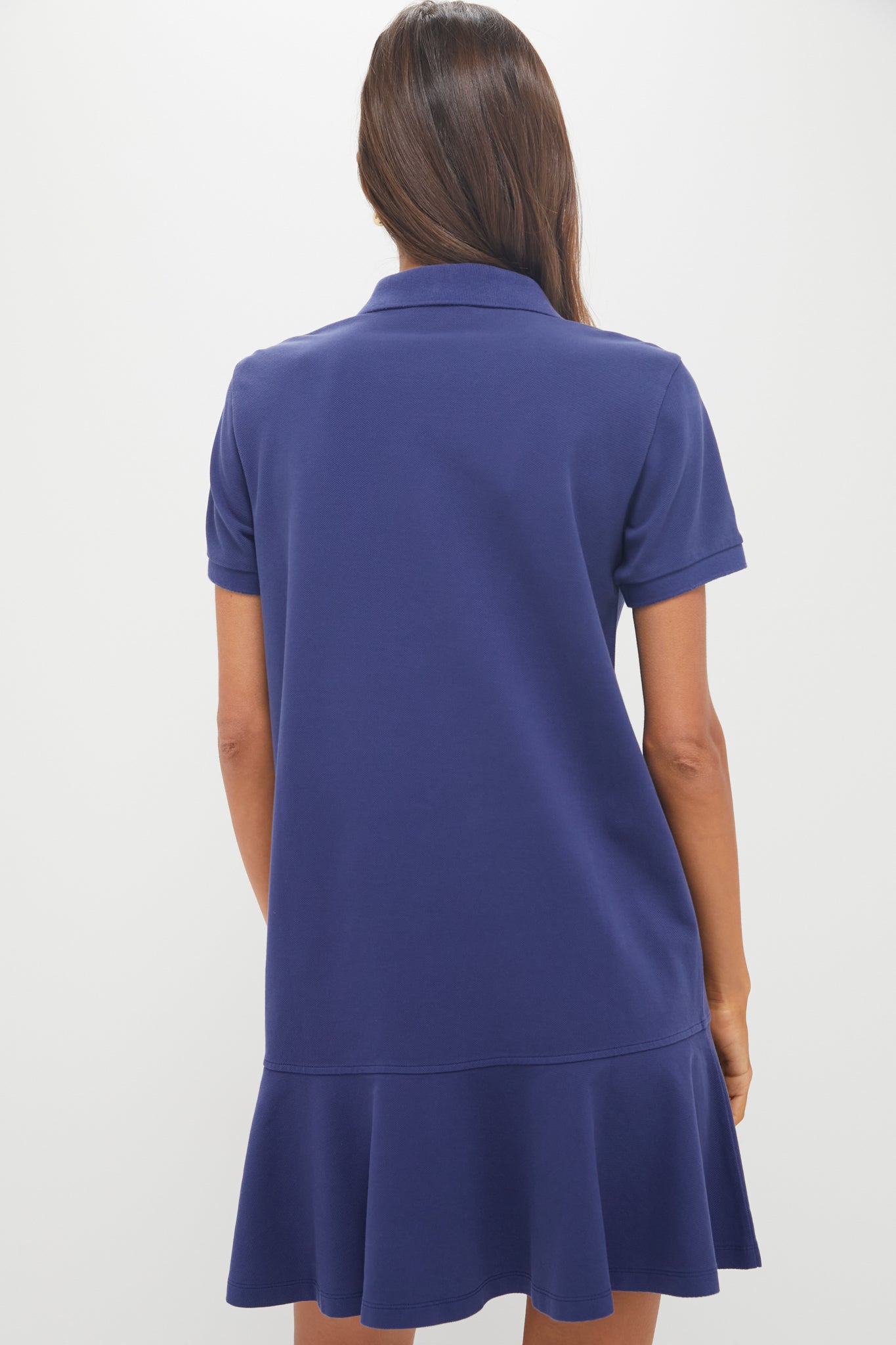 Navy Pique May Polo Dress