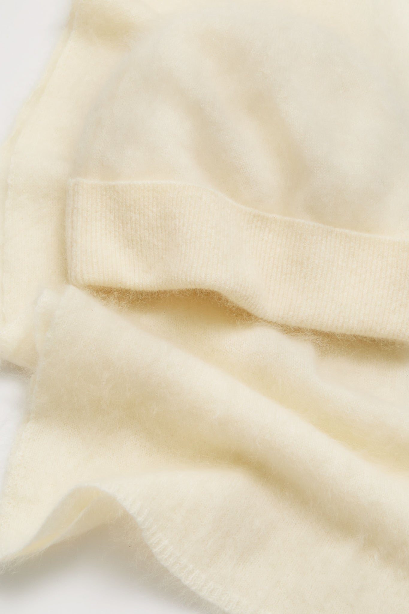 Cream Cashmere Hat and Scarf Set