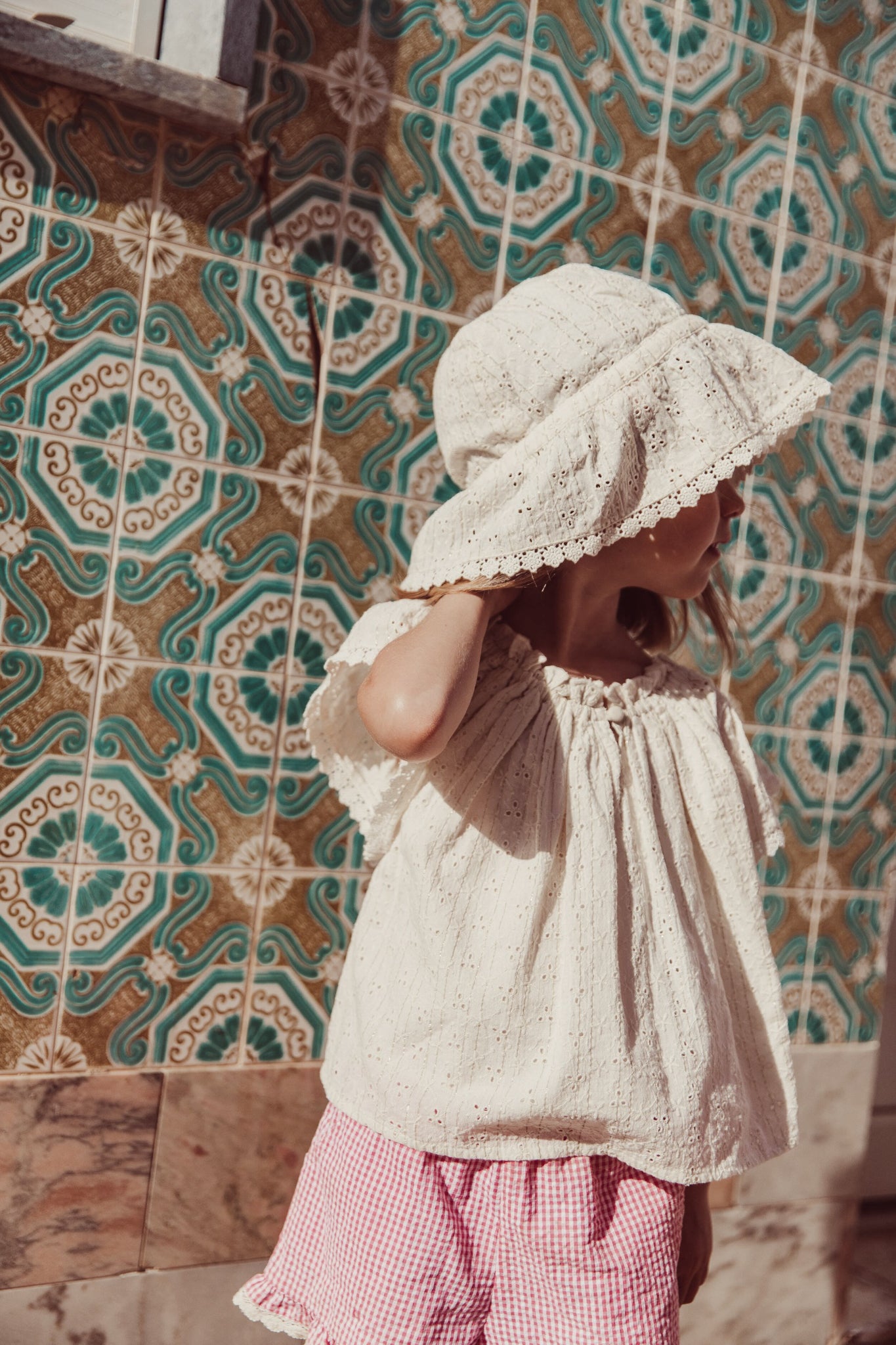Cream Eyelet Perla Blouse