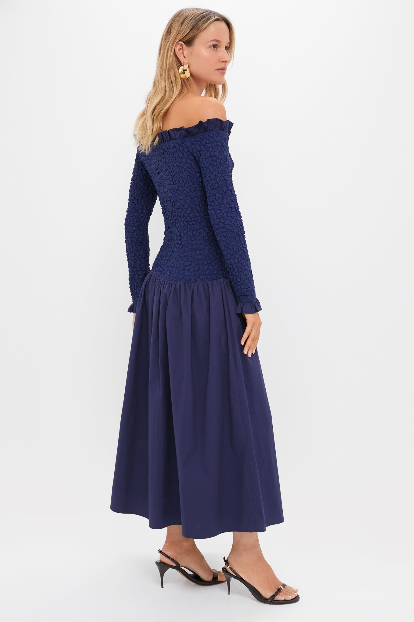 mixed media long sleeve maxi dress Mixed Media Long Sleeve Maxi Dress Sheek