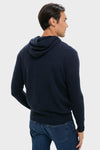 Navy Cashmere Hoodie