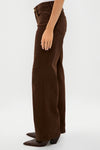 Brown Joanne Low Rise Wide Leg