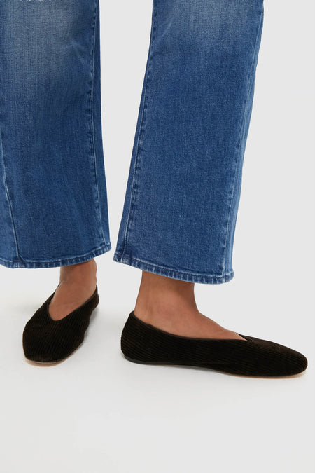 Chocolate Corduroy Regency Slippers