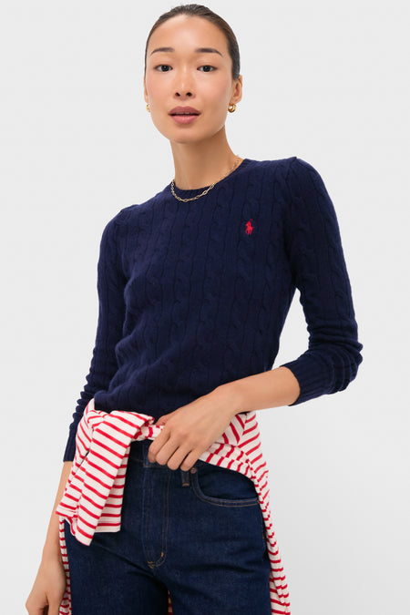 Navy Juliana Longsleeve Pullover