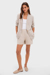 Tan Linen Carla Blazer