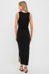 Black Uri Twist Dress