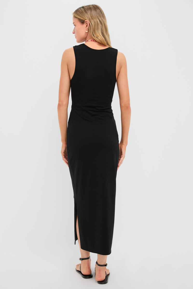 Black Uri Twist Dress