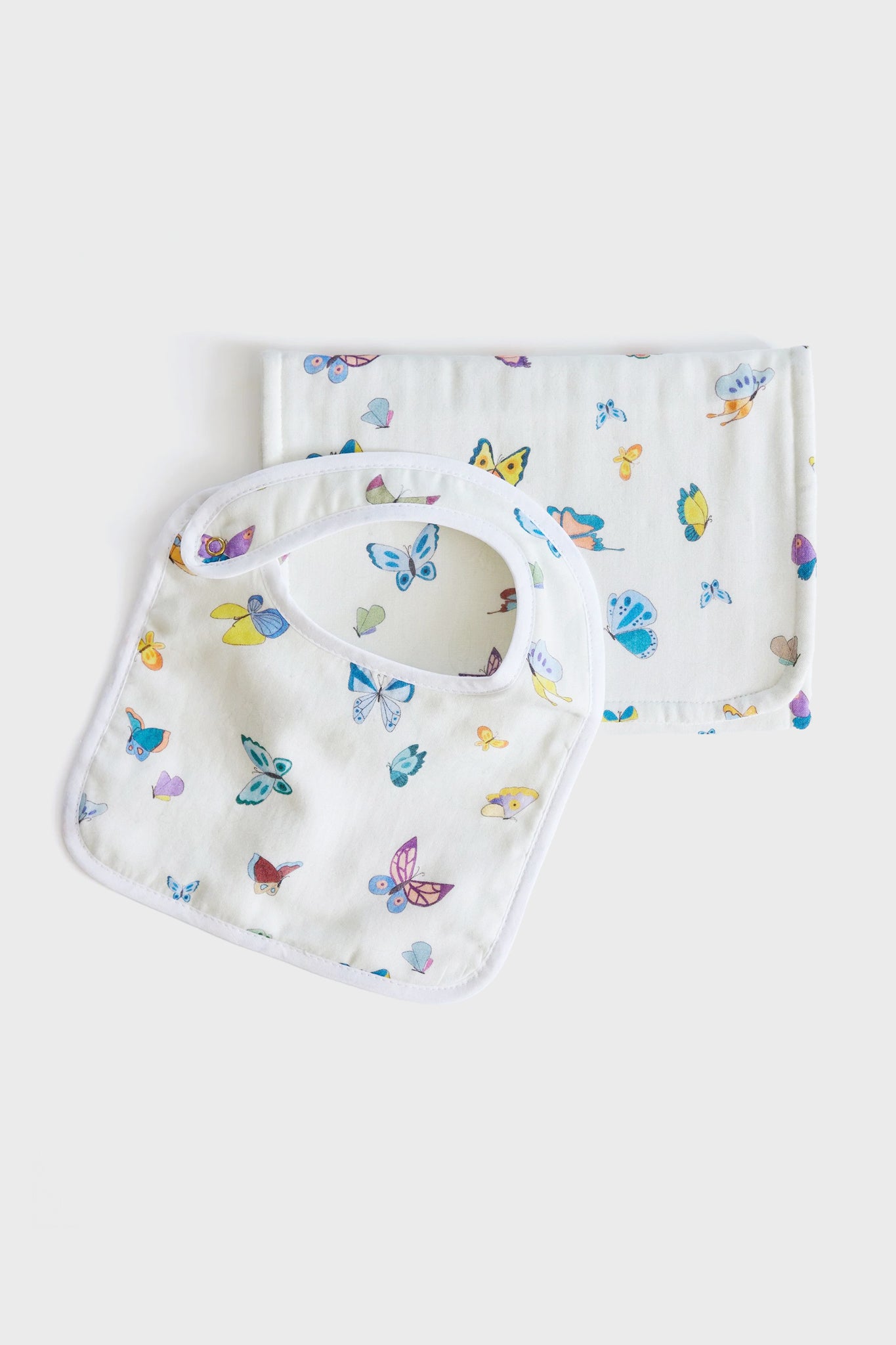 Madame Butterfly Bib and Burb Cloth Set