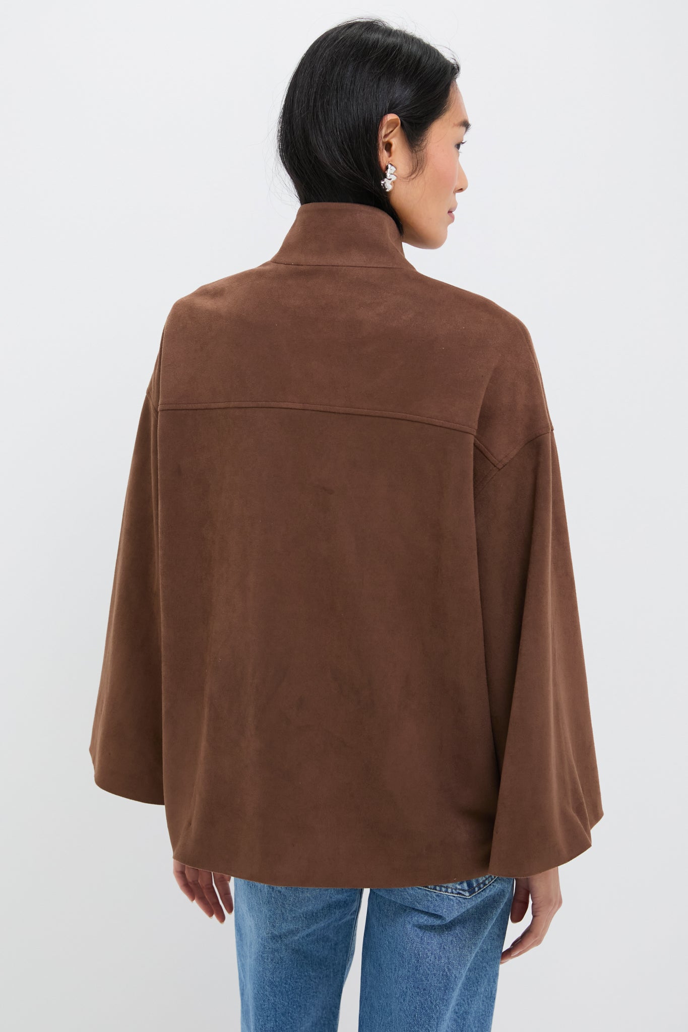 Chocolate Suede Fringe Marant Shirt Jacket